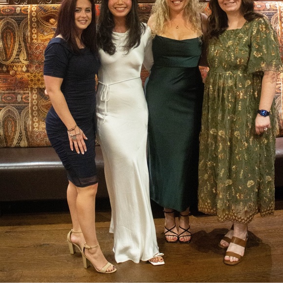 Bec & Bridge Moon Dance Long Sleeve Maxi Dress in Ivory white size US6 - Picture 11 of 12